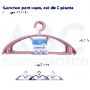 Ganchos para ropa, set de 5 piezas