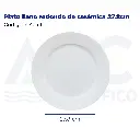 Plato llano redondo de cerámica 27.8cm