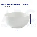 Tazón liso de cerámica 13*6.5cm
