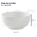 Tazón liso de cerámica 18.5*8.5cm