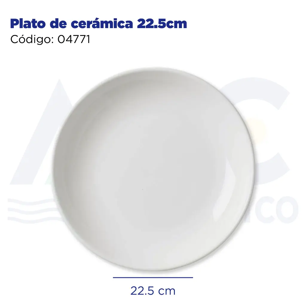 Plato de cerámica 22.5cm