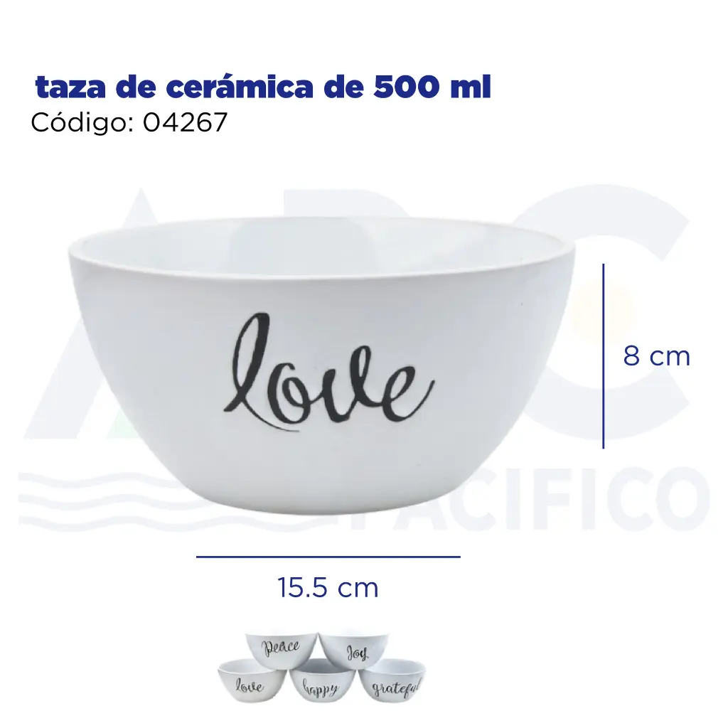 [04267] taza de cerámica de 500 ml