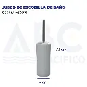 JUEGO DE ESCOBILLA DE BAÑO