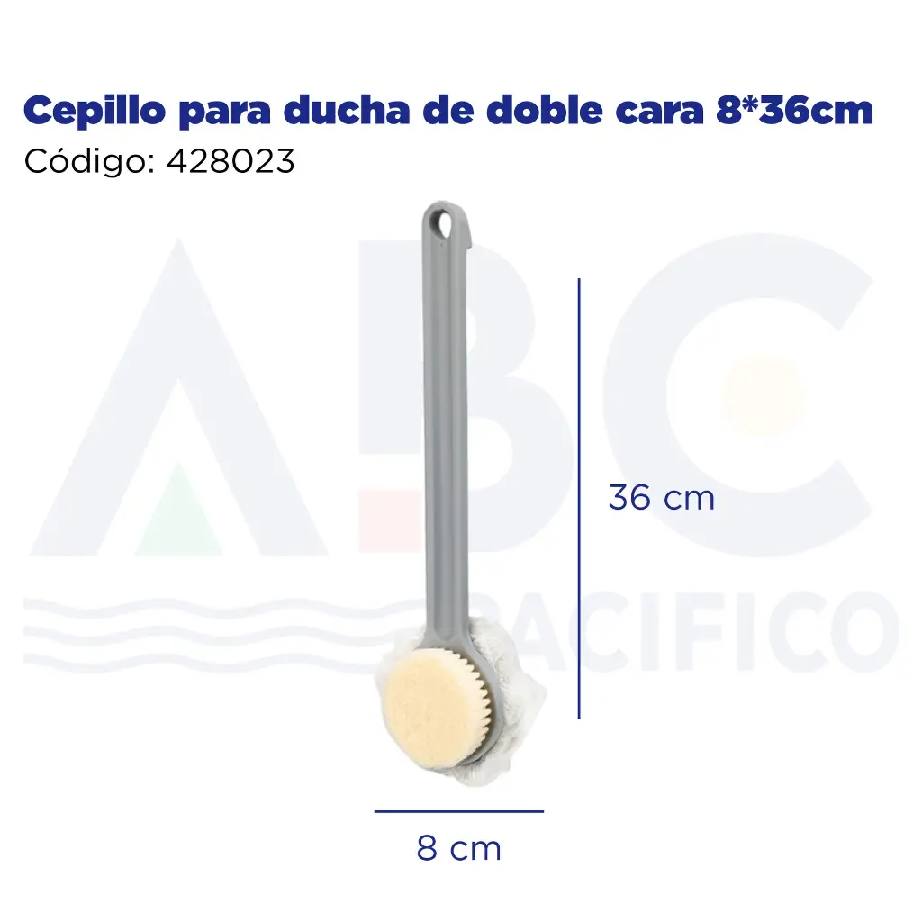 Cepillo para ducha de doble cara 8*36cm