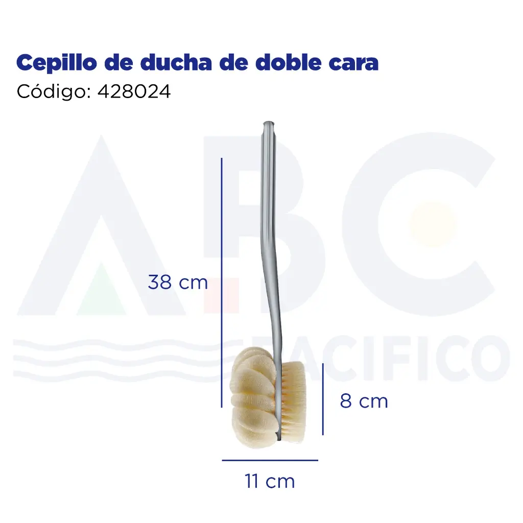 Cepillo de ducha de doble cara
