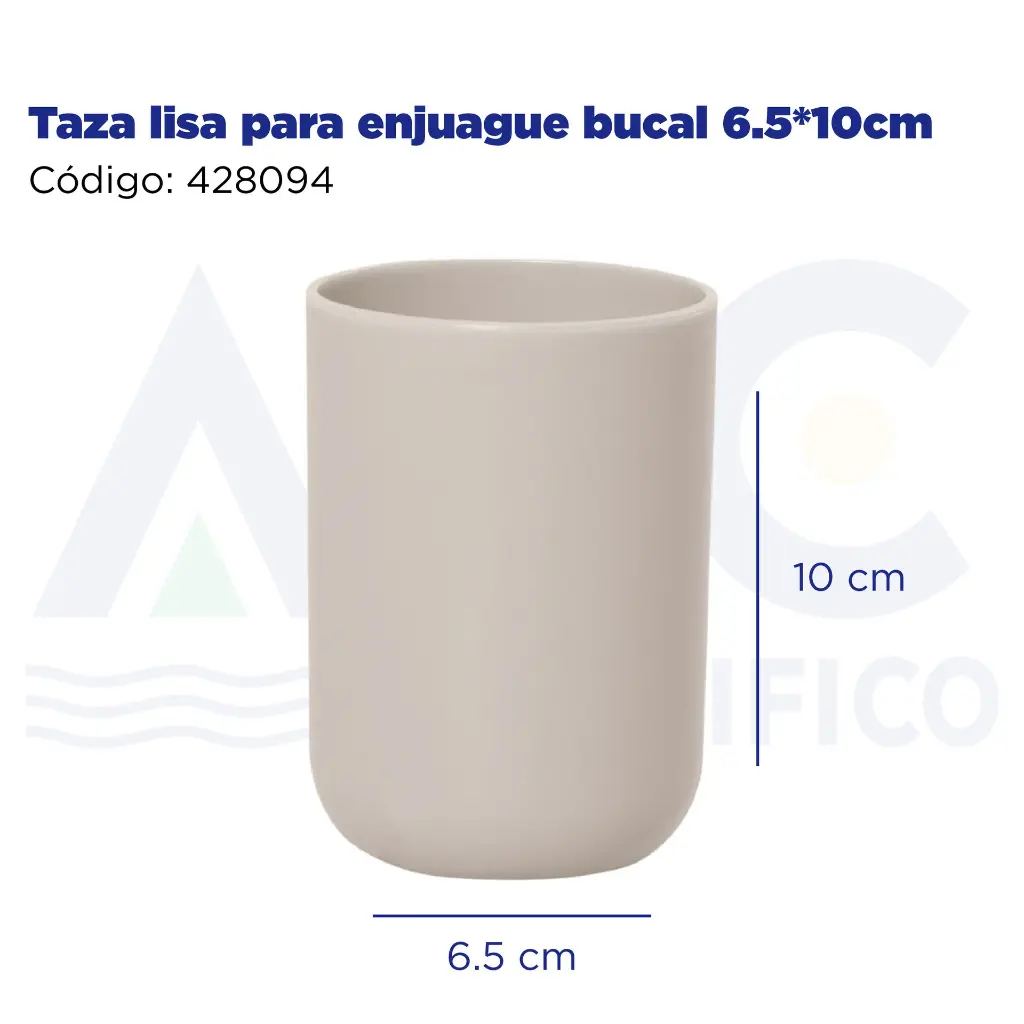 Taza lisa para enjuague bucal 6.5*10cm