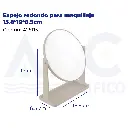 Espejo redondo para maquillaje 15.8*19*6.5cm