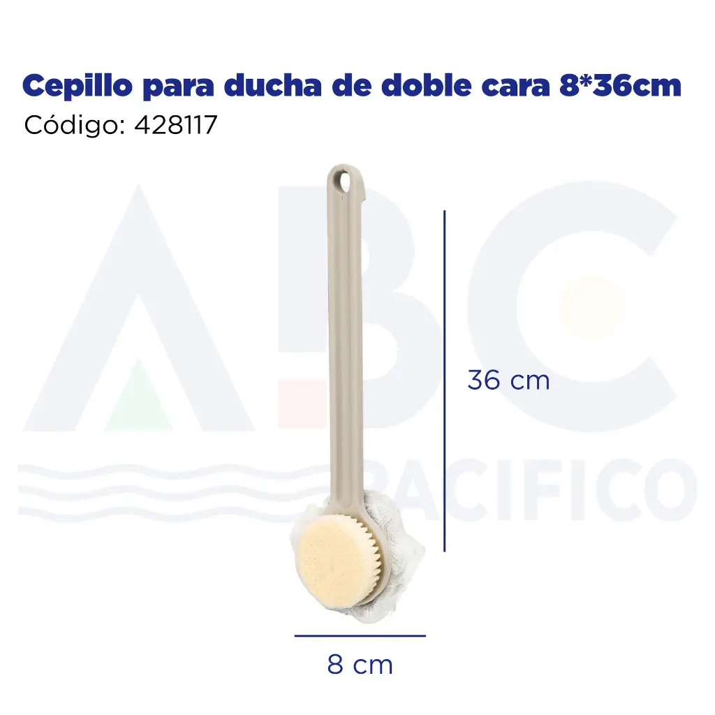 Cepillo para ducha de doble cara 8*36cm