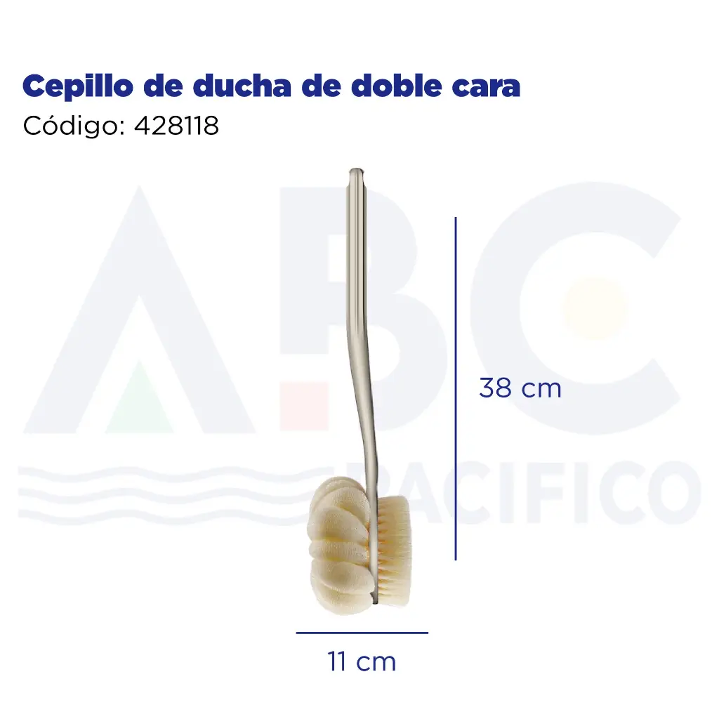 Cepillo de ducha de doble cara