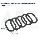 GANCHOS PARA CORTINA DE DUCHA