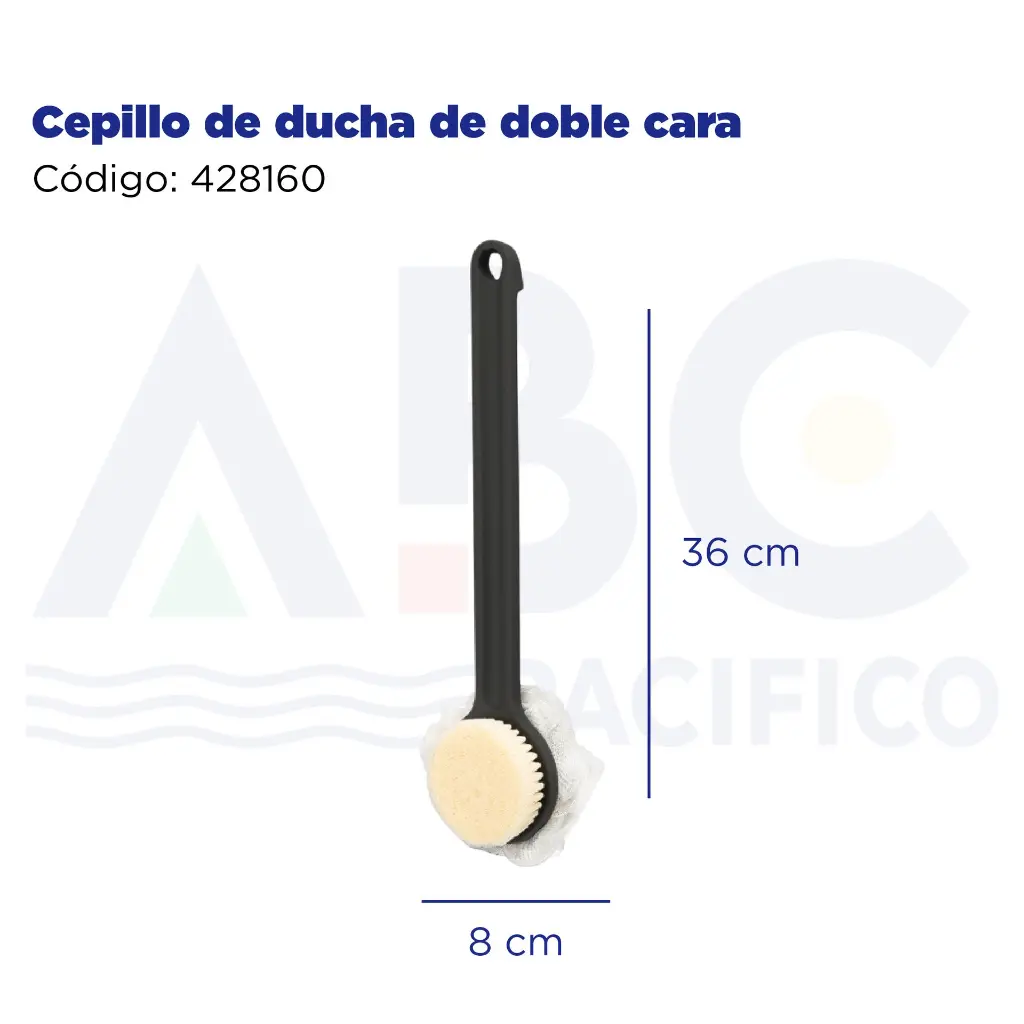 Cepillo de ducha de doble cara
