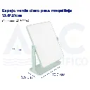 Espejo verde claro para maquillaje 15.8*21cm