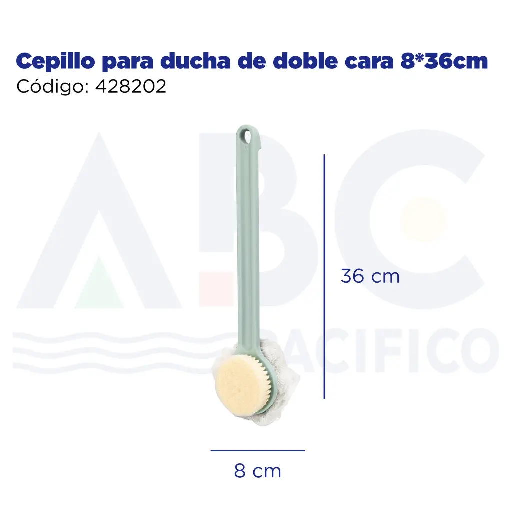 Cepillo para ducha de doble cara 8*36cm