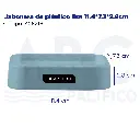Jabonera de plástico lisa 11.4*7.3*2.8cm