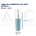 Juego de escobilla liso para baño 9.6*39cm