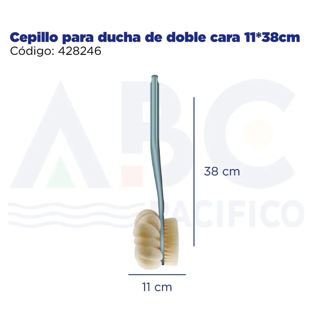 Cepillo para ducha de doble cara 11*38cm