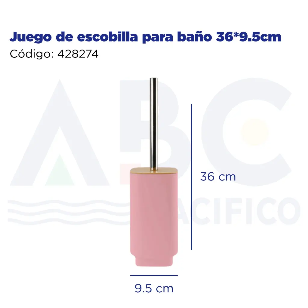 Juego de escobilla para baño 36*9.5cm
