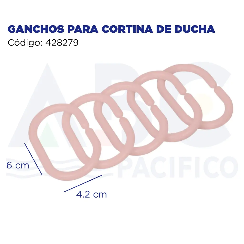 GANCHOS PARA CORTINA DE DUCHA
