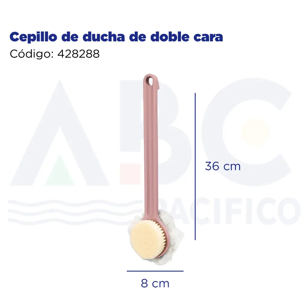Cepillo de ducha de doble cara