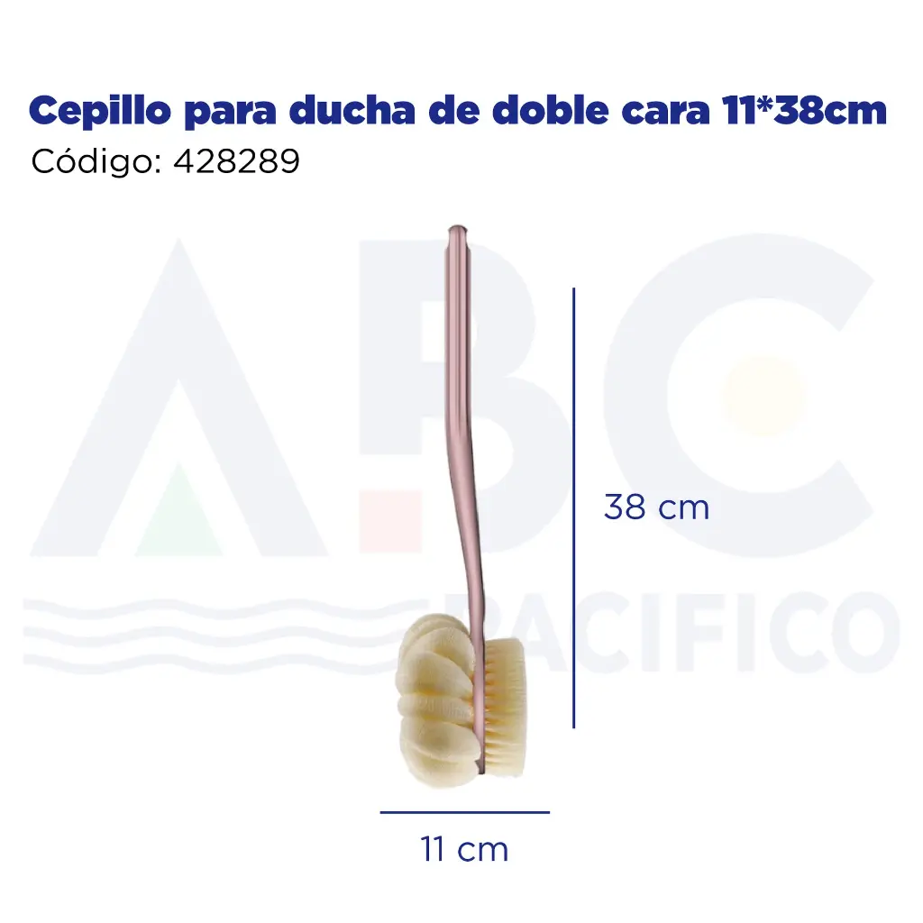 Cepillo para ducha de doble cara 11*38cm