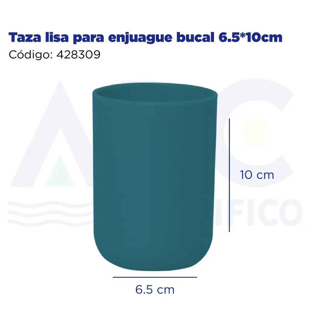 Taza lisa para enjuague bucal 6.5*10cm
