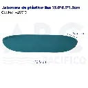 Jabonera de plástico lisa 13.8*8.5*1.5cm