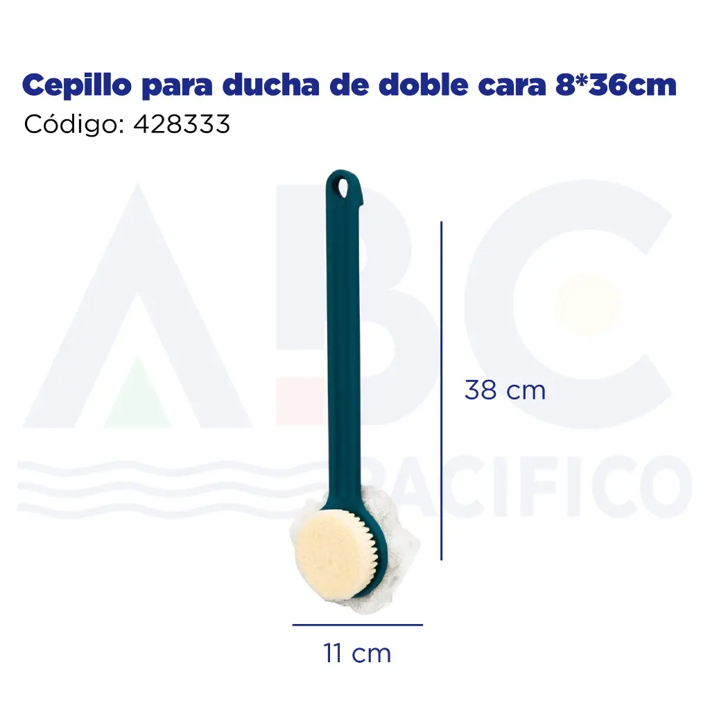 Cepillo para ducha de doble cara 8*36cm