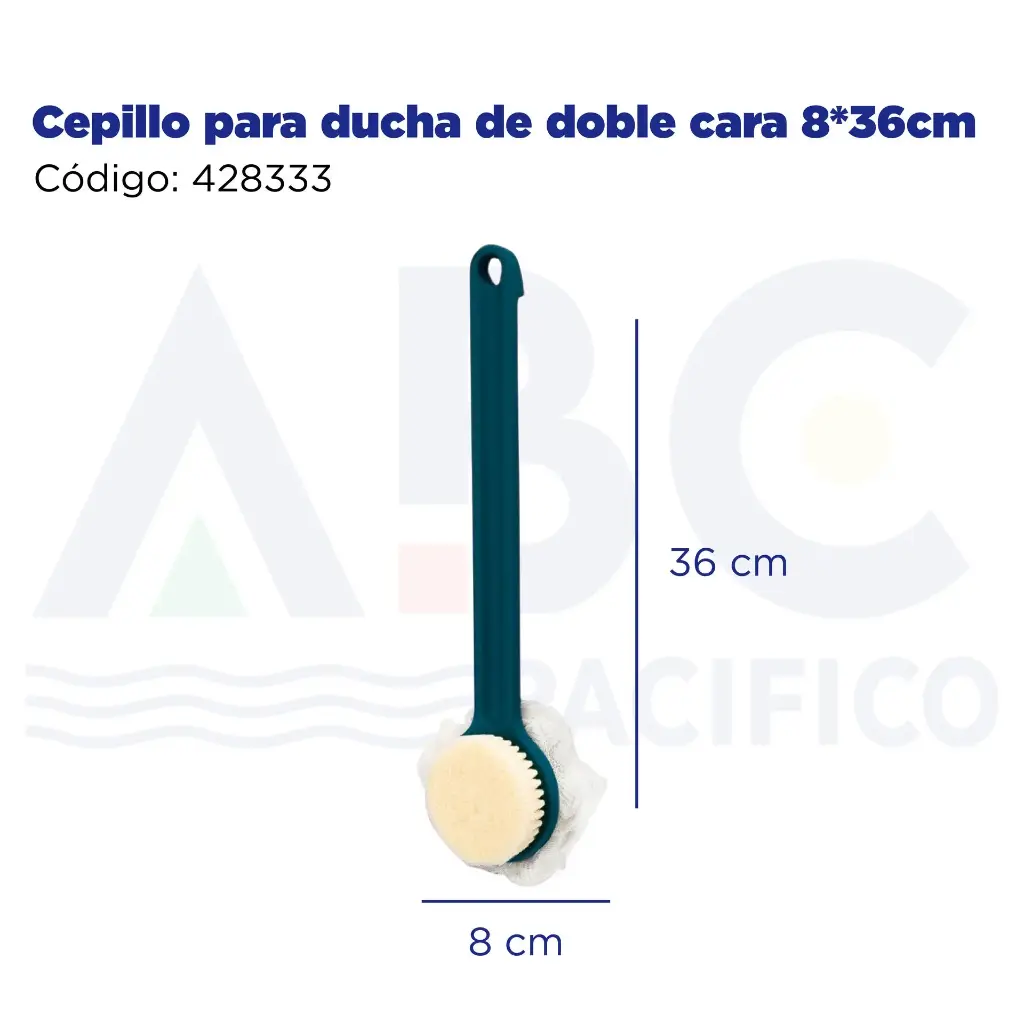 Cepillo para ducha de doble cara 8*36cm