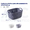 Cesta de plástico para almacenamiento 25*19*14.5cm