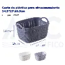 Cesta de plástico para almacenamiento 34.5*25*20.5cm