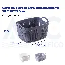 Cesta de plástico para almacenamiento 38.5*28*23.5cm