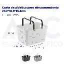 Cesta de plástico para almacenamiento 7.2*19.6*14.8cm