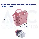 Cesta de plástico para almacenamiento 26.5*14*31cm