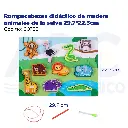 Rompecabezas didáctico de madera animales de la selva 29.7*22.3cm