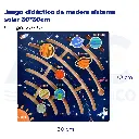 Juego didáctico de madera sistema solar 30*30cm