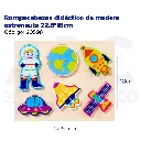 Rompecabezas didáctico de madera astronauta 22.5*18cm
