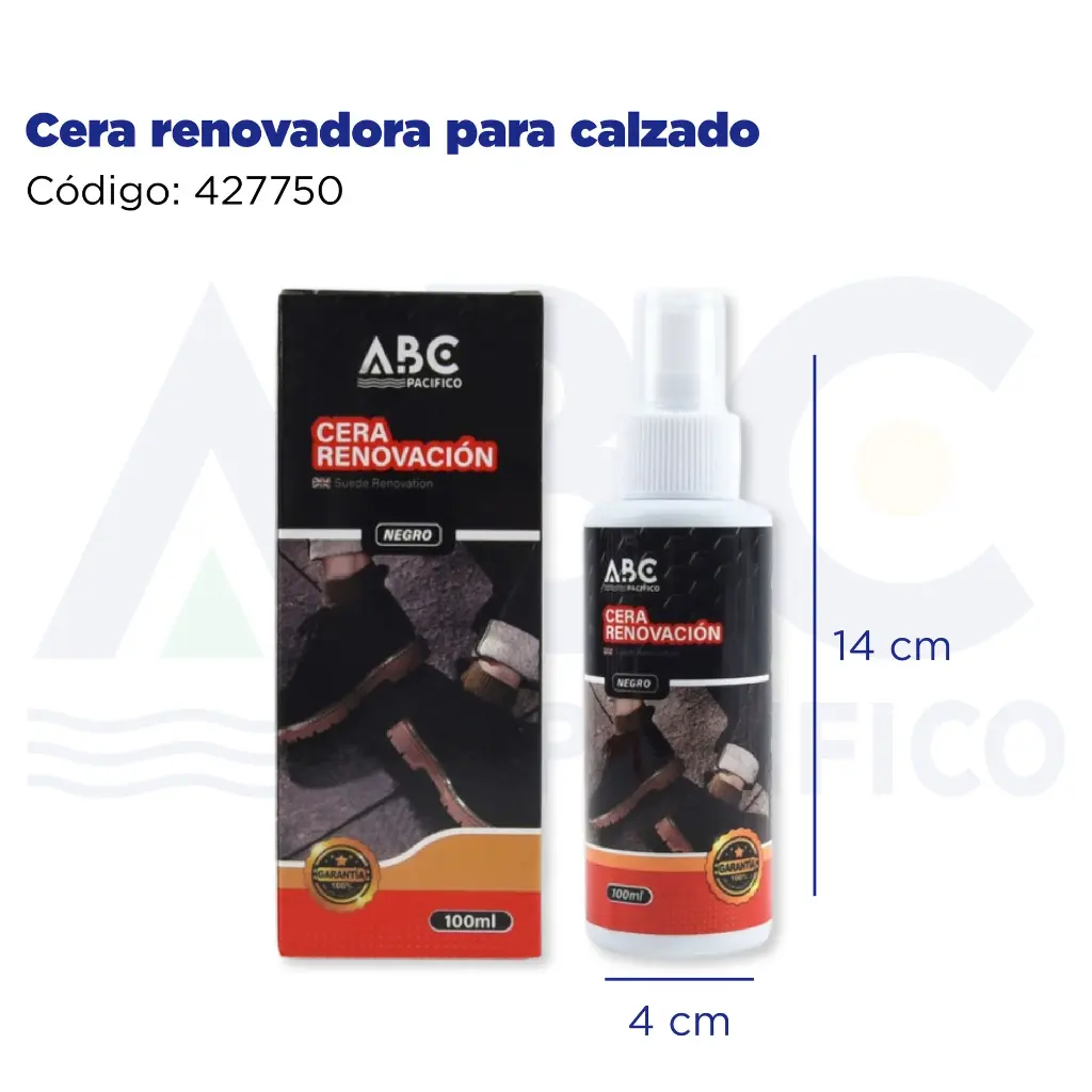 Cera renovadora para calzado
