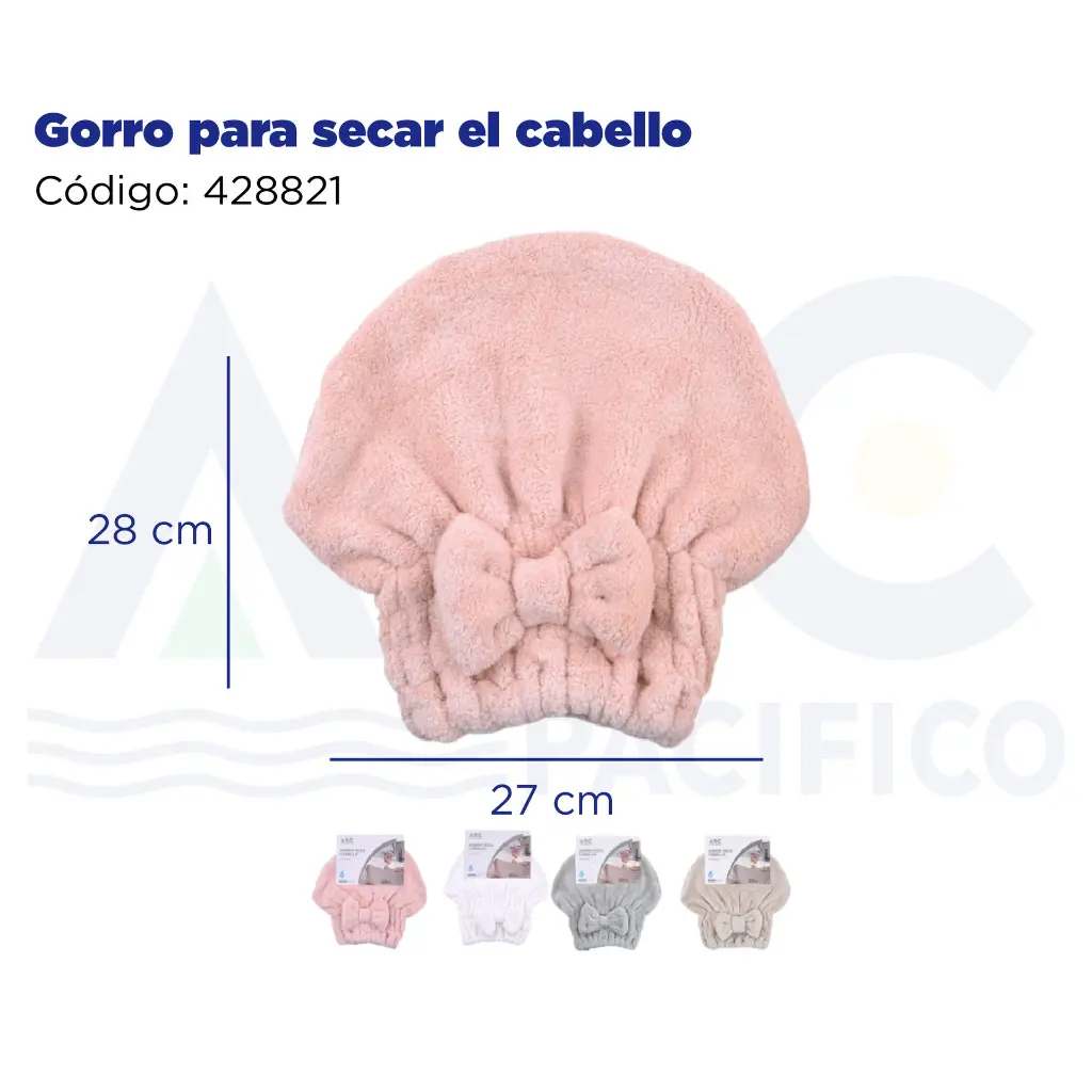 Gorro para secar el cabello