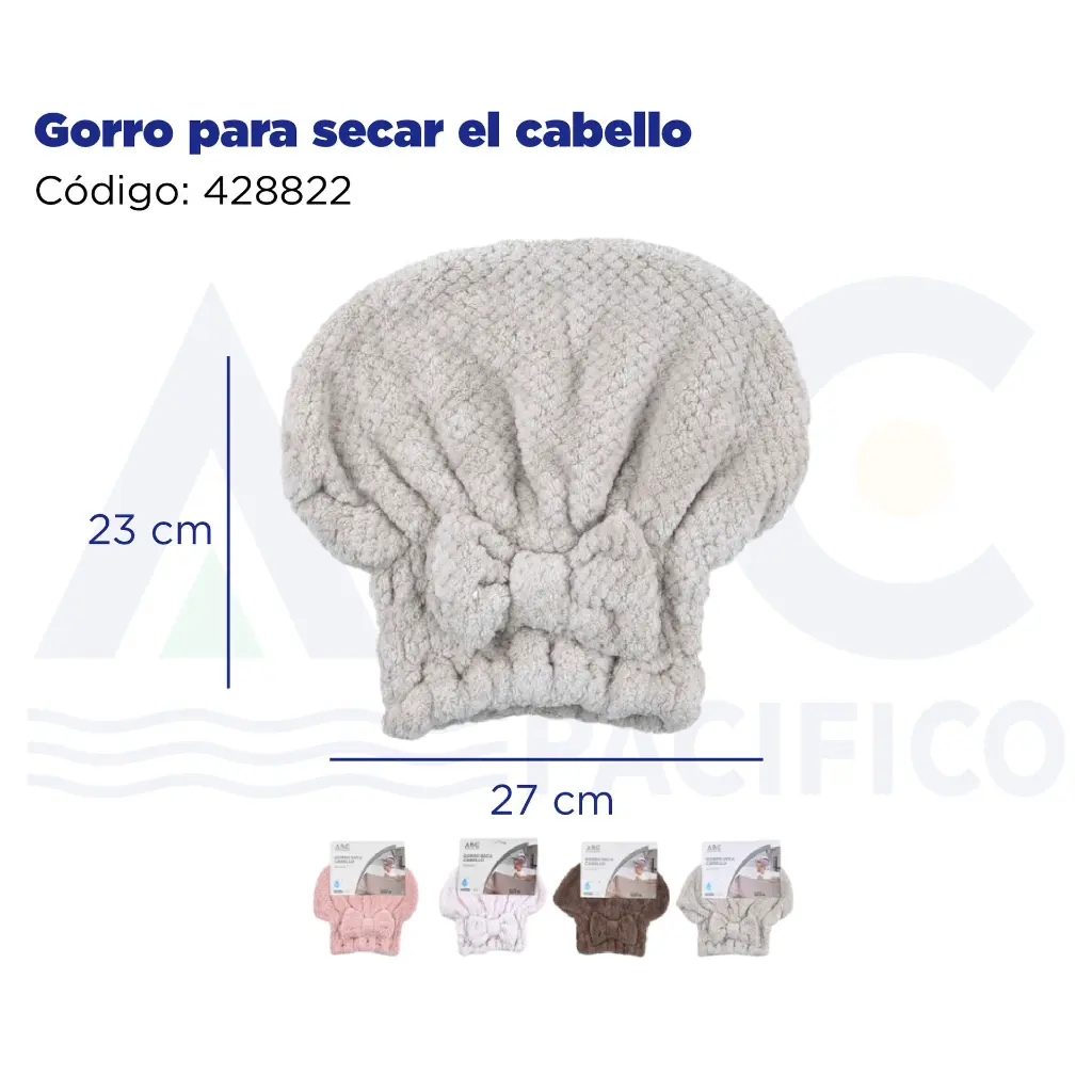 Gorro para secar el cabello