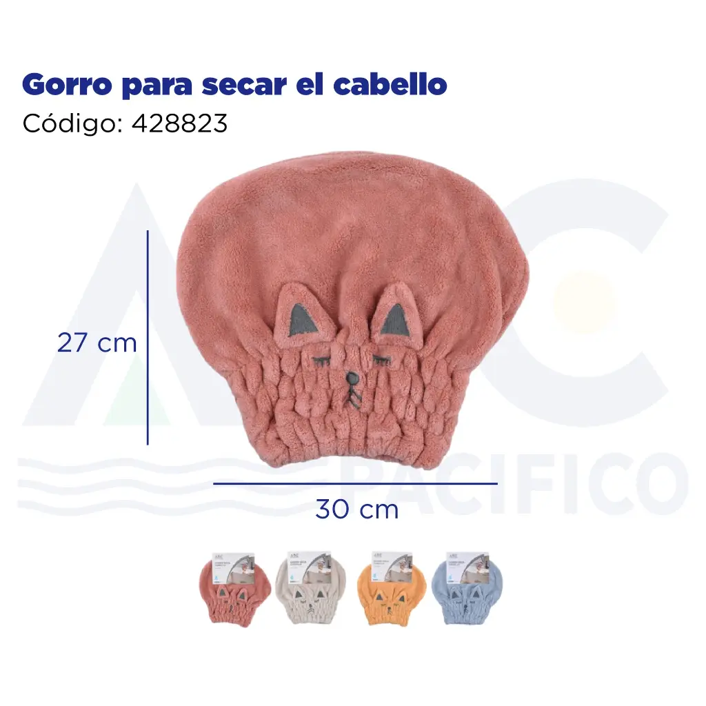 Gorro para secar el cabello