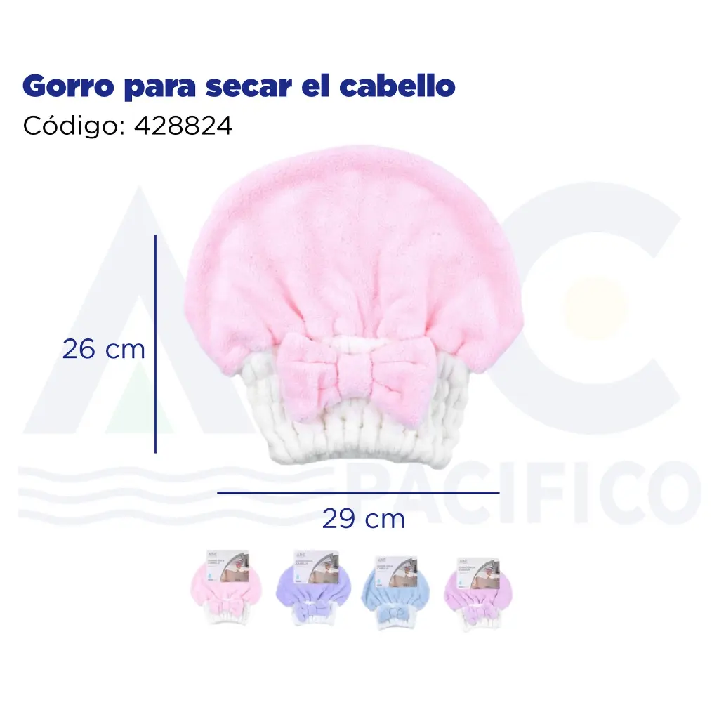 Gorro para secar el cabello