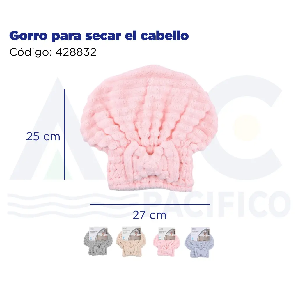 Gorro para secar el cabello