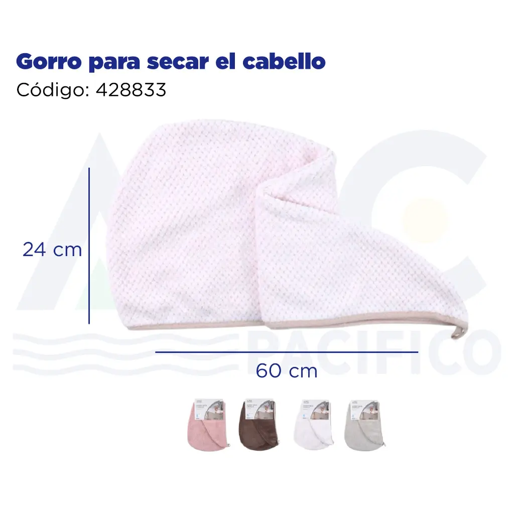Gorro para secar el cabello