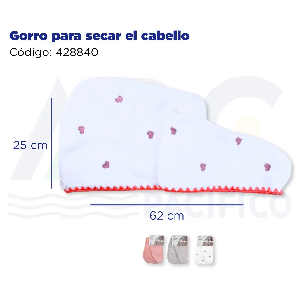 Gorro para secar el cabello