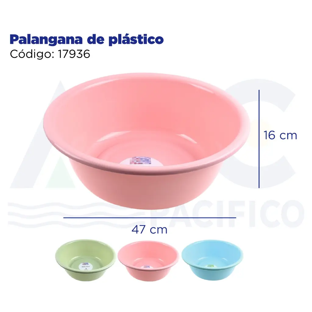 Palangana de plástico