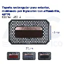 Tapete rectangular para exterior,moldeado por inyección con alfombrilla,  45*75