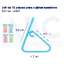 Set de 12 pinzas para sujetar manteles
