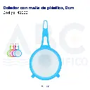 Colador con malla de plástico, 8cm