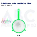 Colador con malla de plástico, 16cm