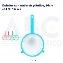 Colador con malla de plástico, 14cm
